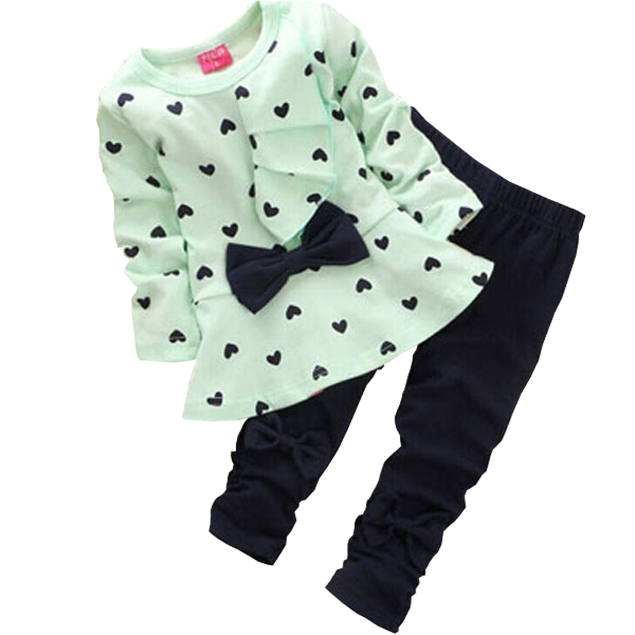 Baby Girls Clothing Set Long Sleeve T Shirt and Pants Kids 2pcs Clothes